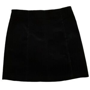 Mi Ami Francesca's Black Corduroy Mini Skirt Womens Size Small